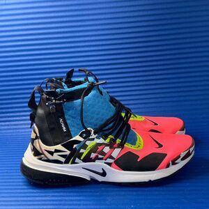 Size 11- Mens Nike Acronym x Air Presto Mid Racer Pink 2018 Pink Blue AH7832-600